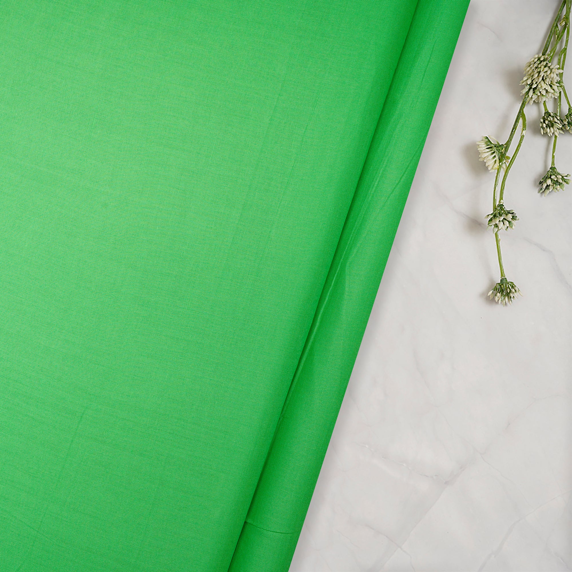 Light Green Color Cotton Cambric Fabric