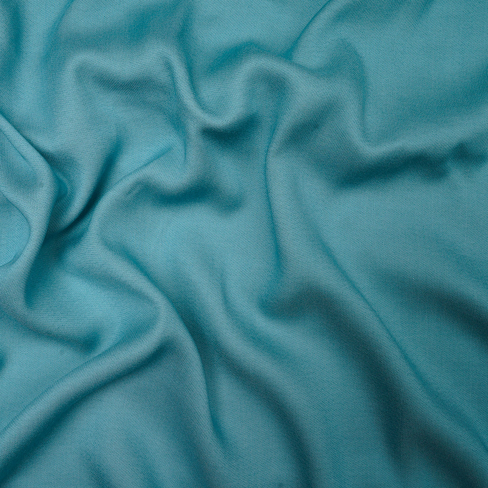 Teal Blue Plain Modal Fabric