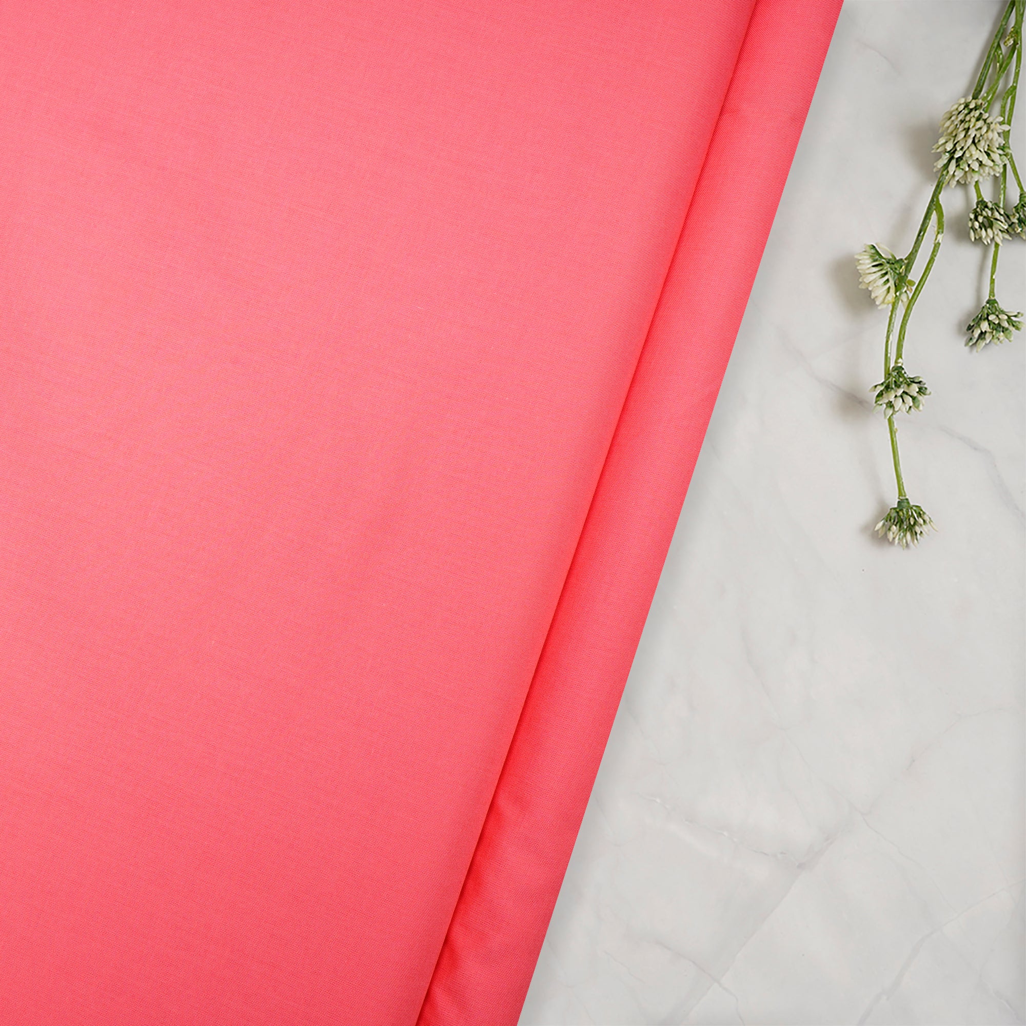 Light Pink Color Mill Dyed Cotton Cambric Fabric