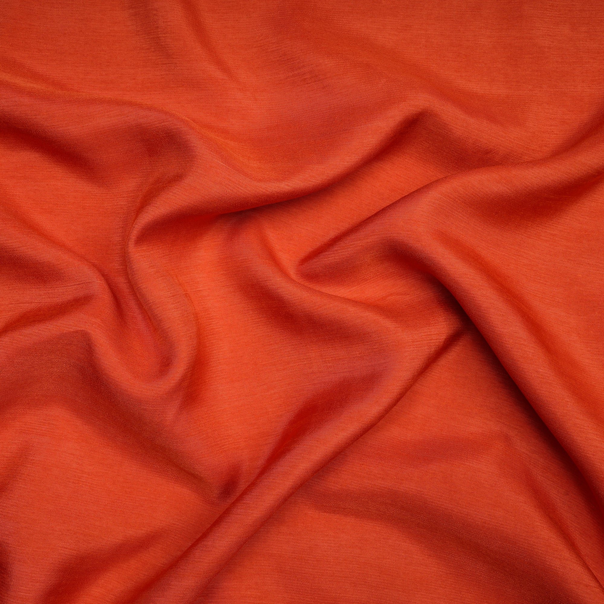Orange Color Viscose Slub Fabric