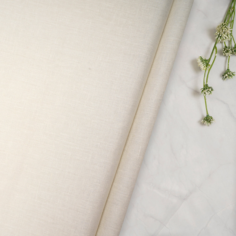 Cream Color Linen Excel Fabric