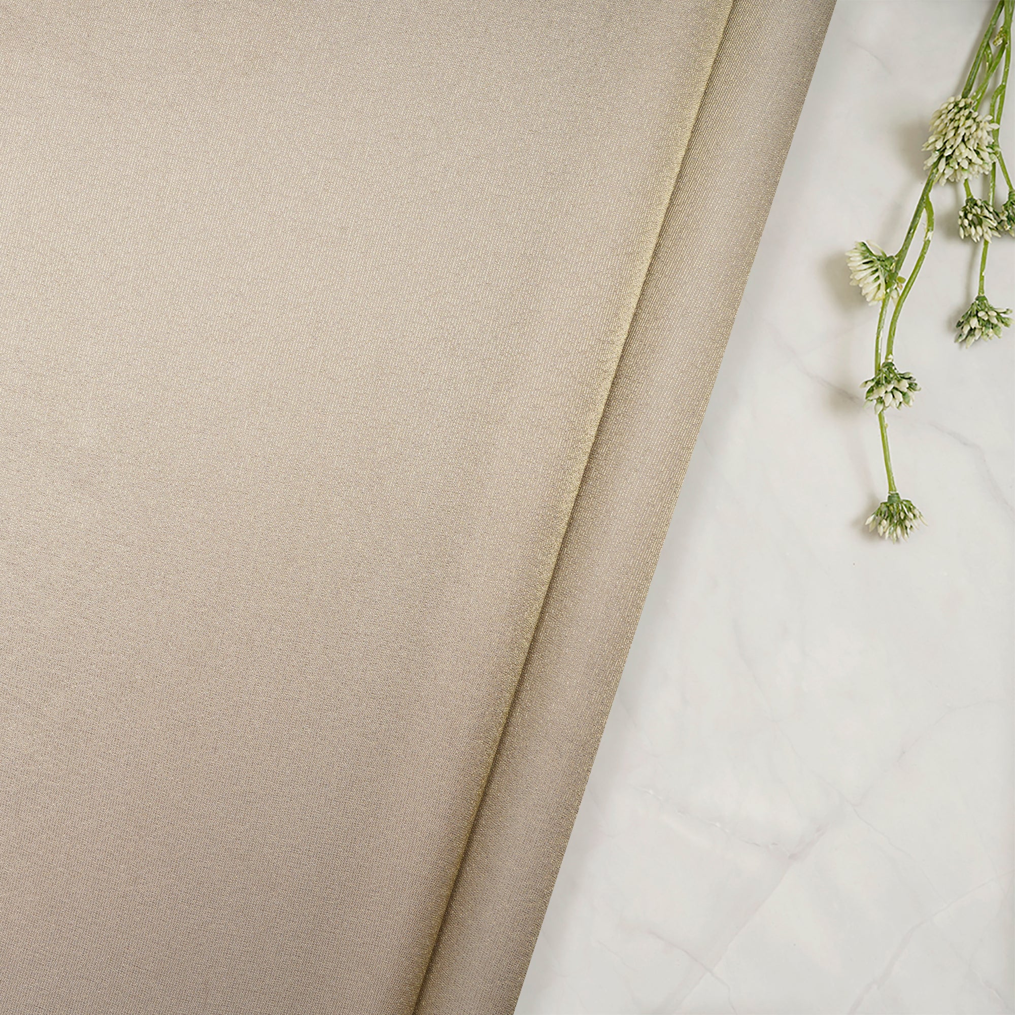 Moss Grey Color Viscose Organza Tissue Fabric