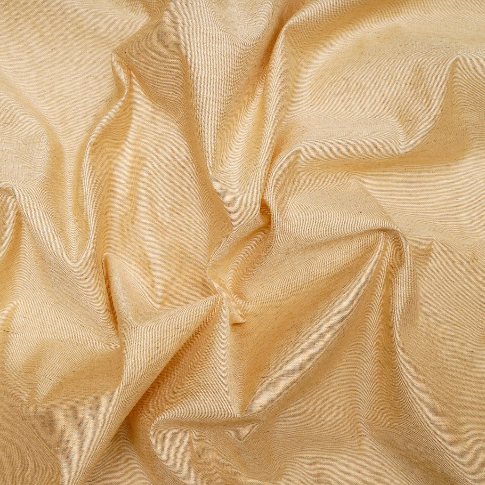Golden Color Art Linen Tussar Fabric