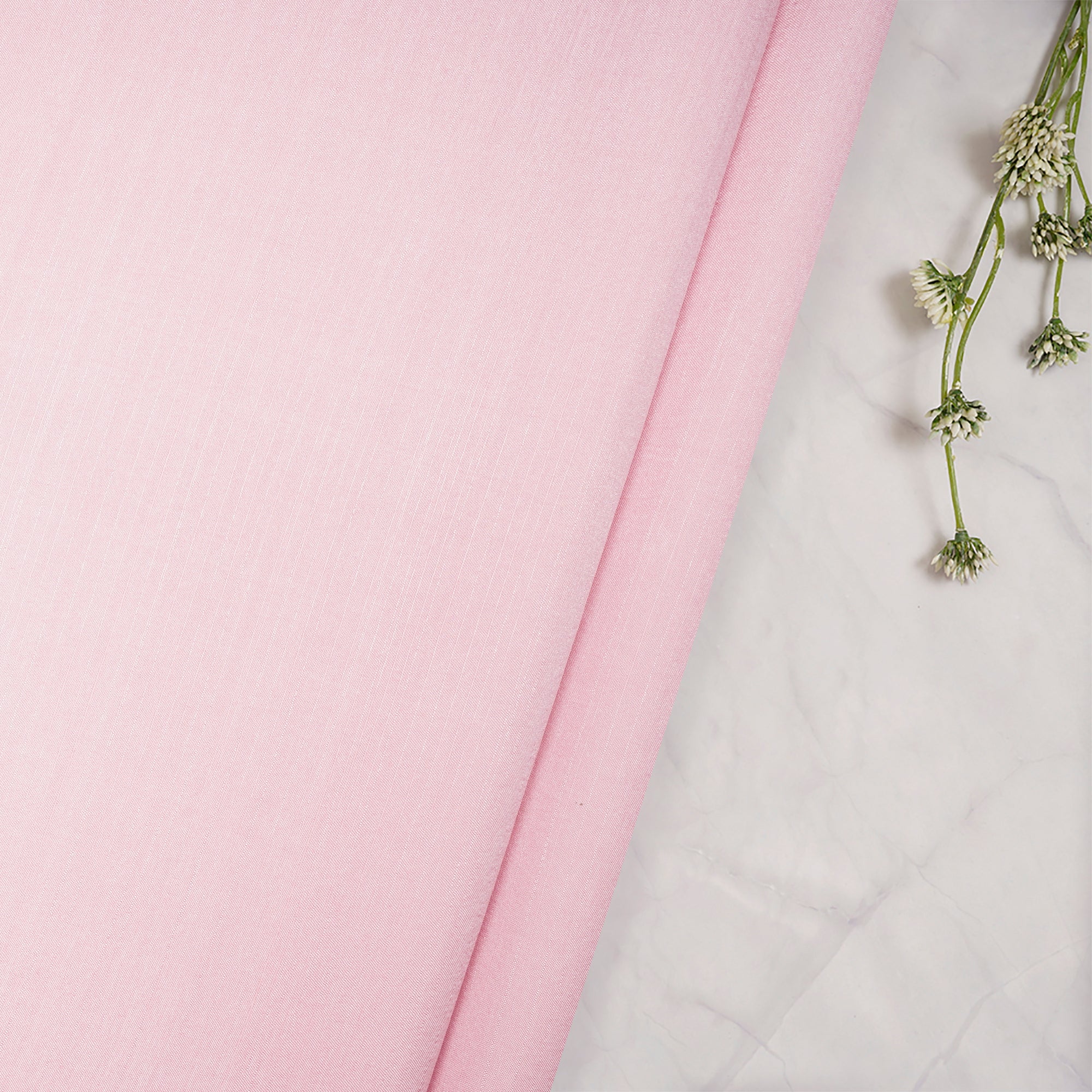 Pink Color Poly Tussar Fabric