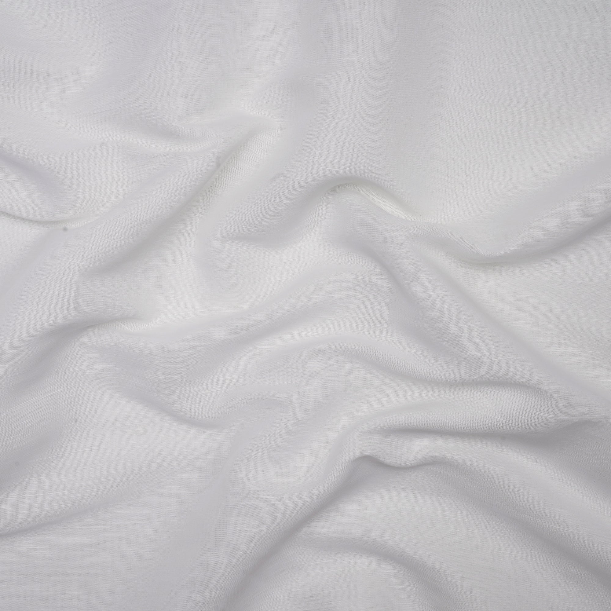 White Cotton Linen Dyeable Fabric
