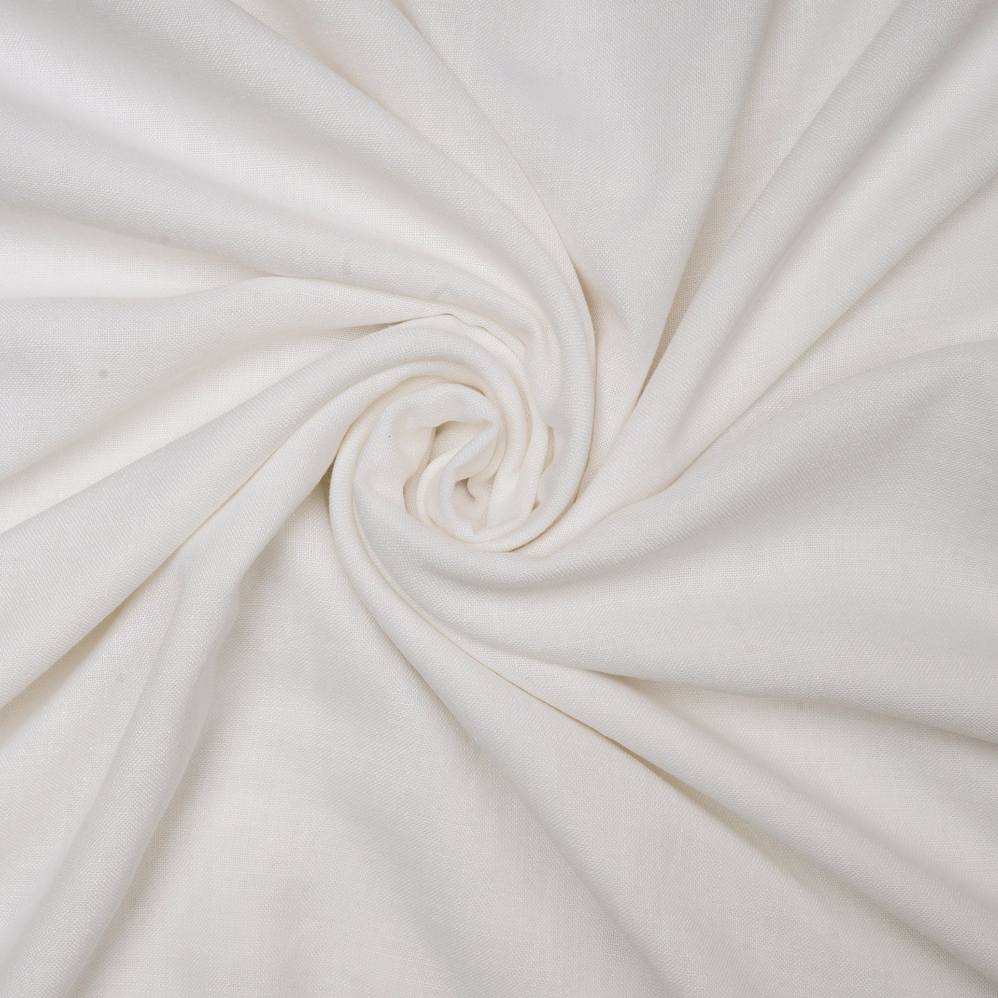 White Poly Linen Fabric