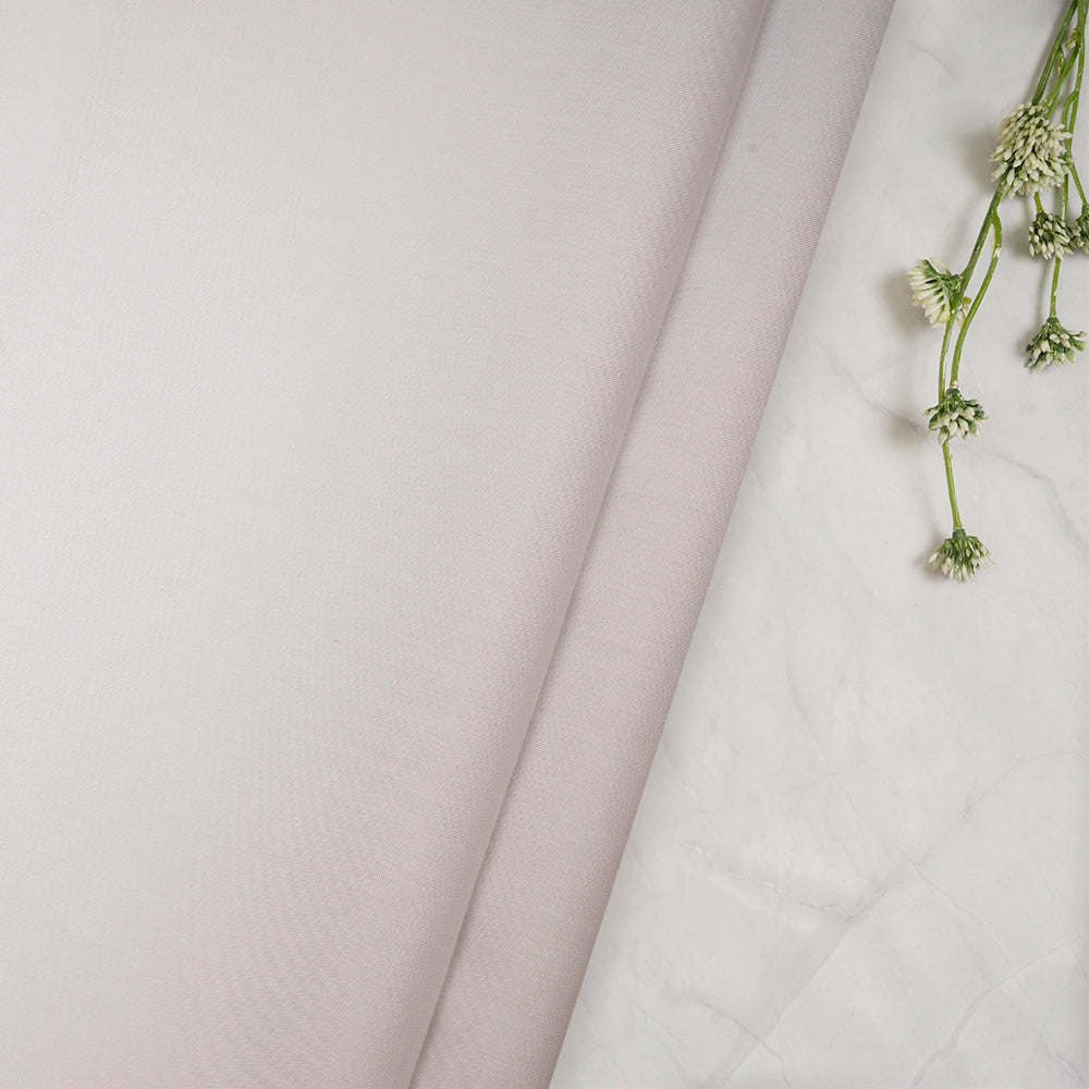 White Plain Poly Rayon Fabric