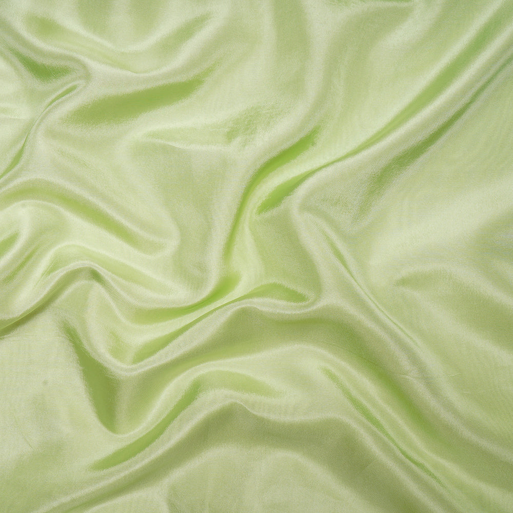 Green Color Piece Dyed Upada Fabric