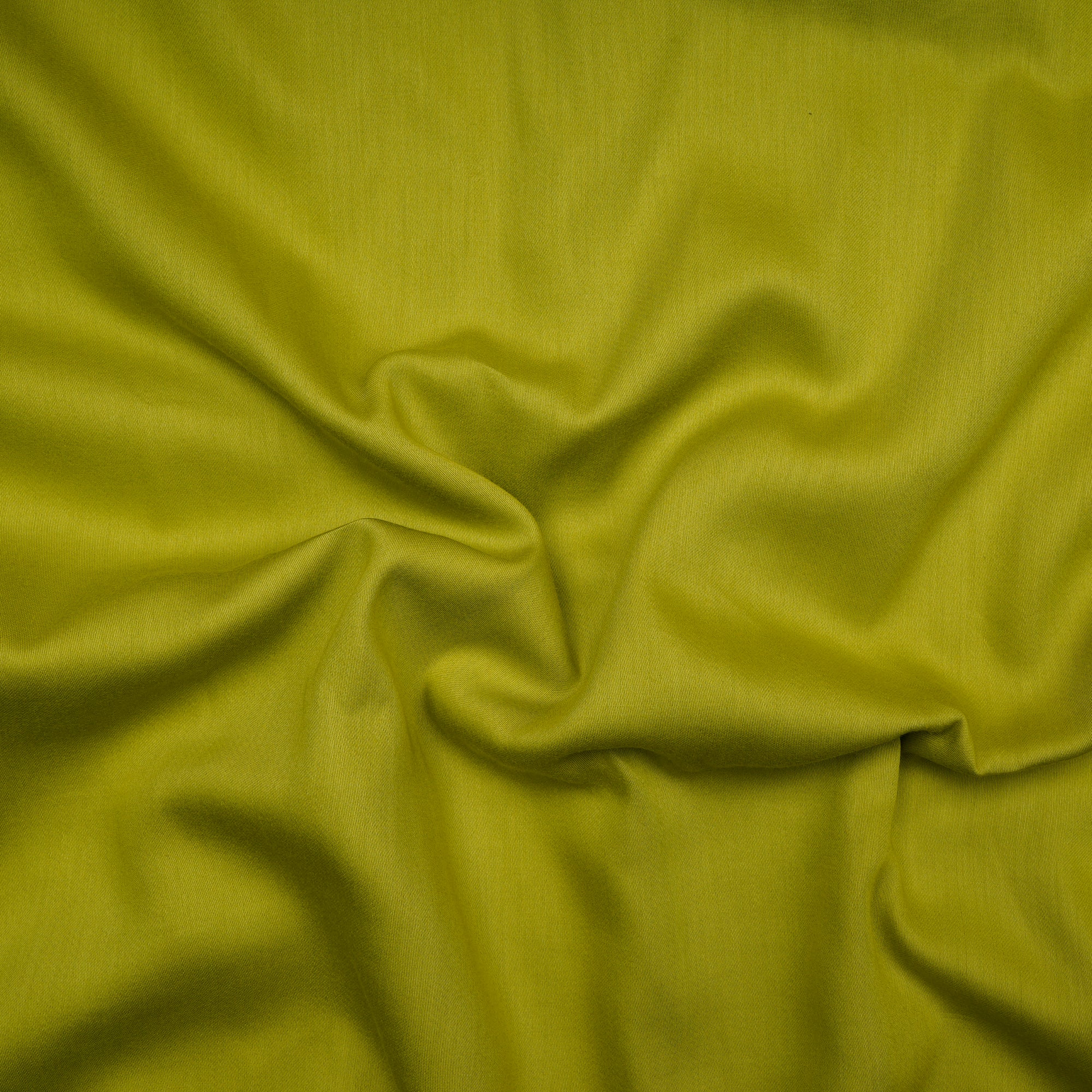 Lime Green Plain Cotton Satin Fabric