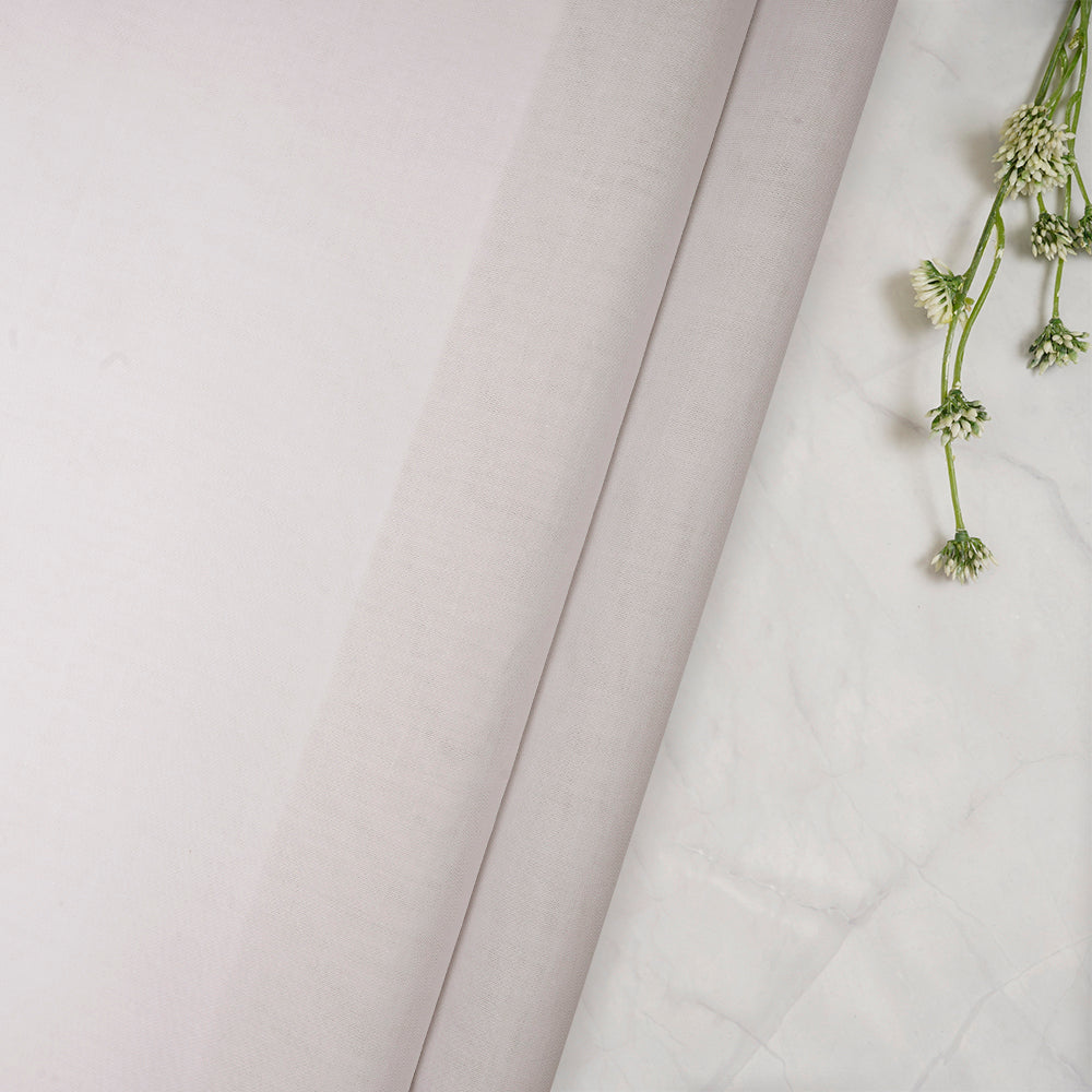 White Mill Made Dyeable Premium 80's Cotton Voile Fabric
