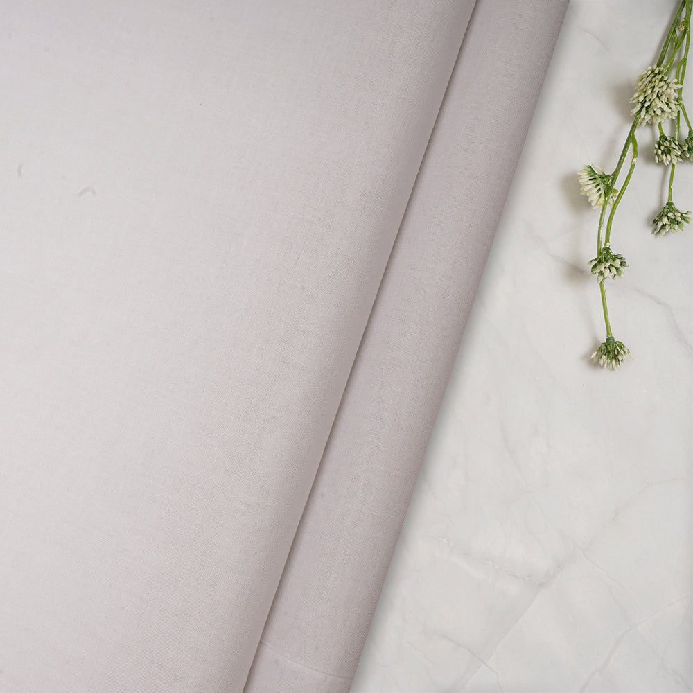 Off-White Color Fine Cotton Cambric Dyeable Fabric
