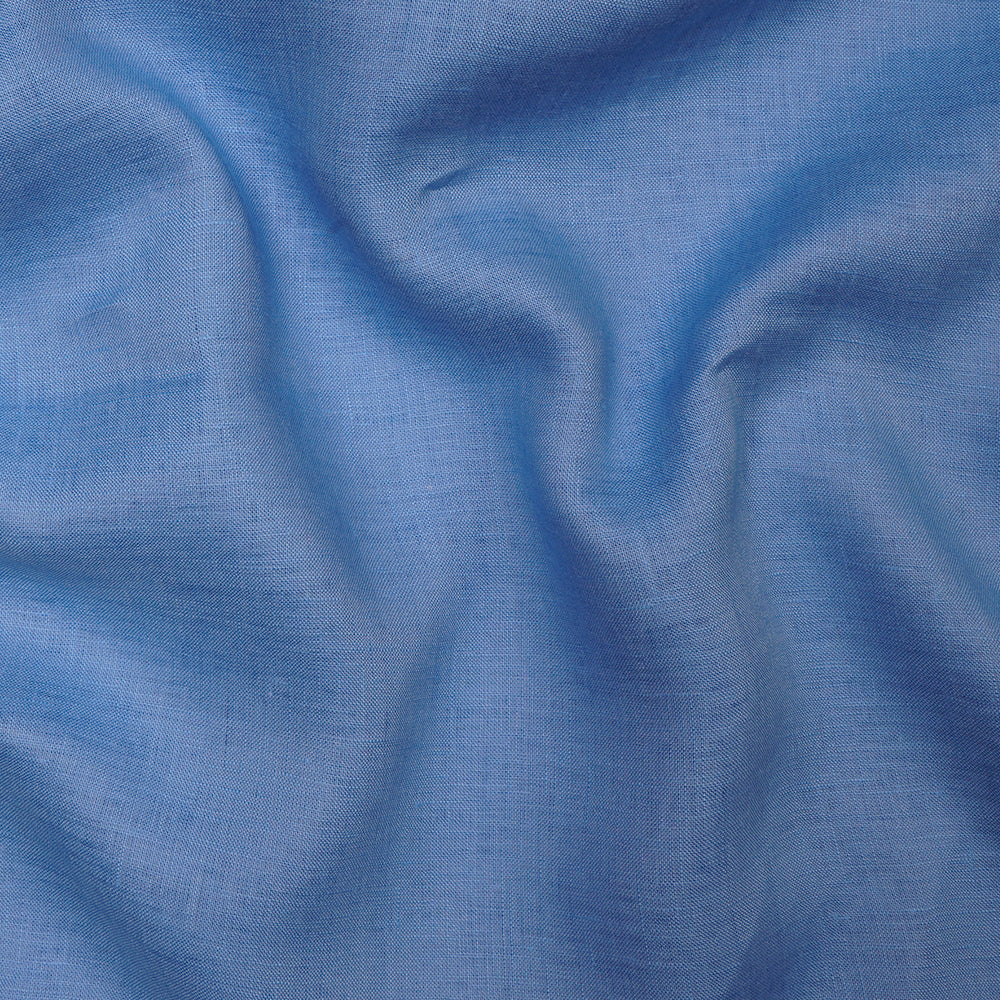 Light Blue Color Pure Plain Fine Linen Fabric