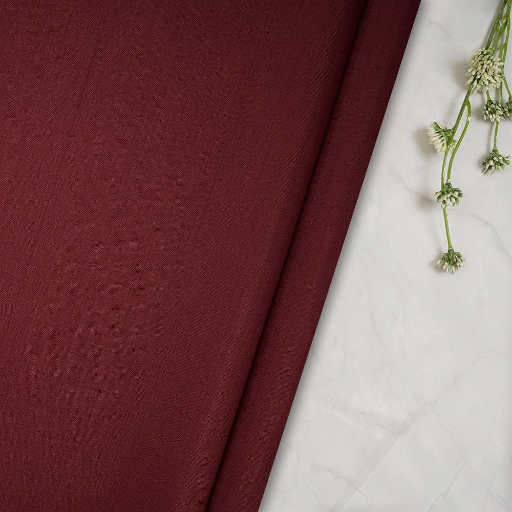 Marron Plain Premium Orra Satin Fabric