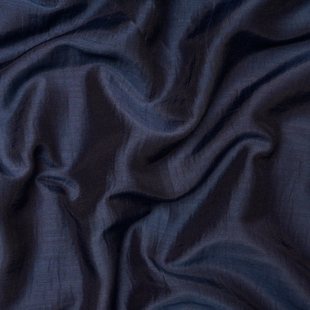 Navy Plain Premium Orra Satin Fabric