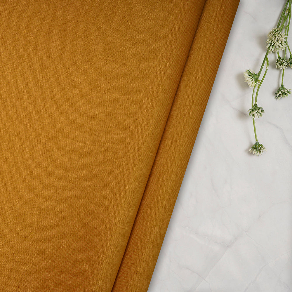 Mustard Plain Premium Orra Satin Fabric