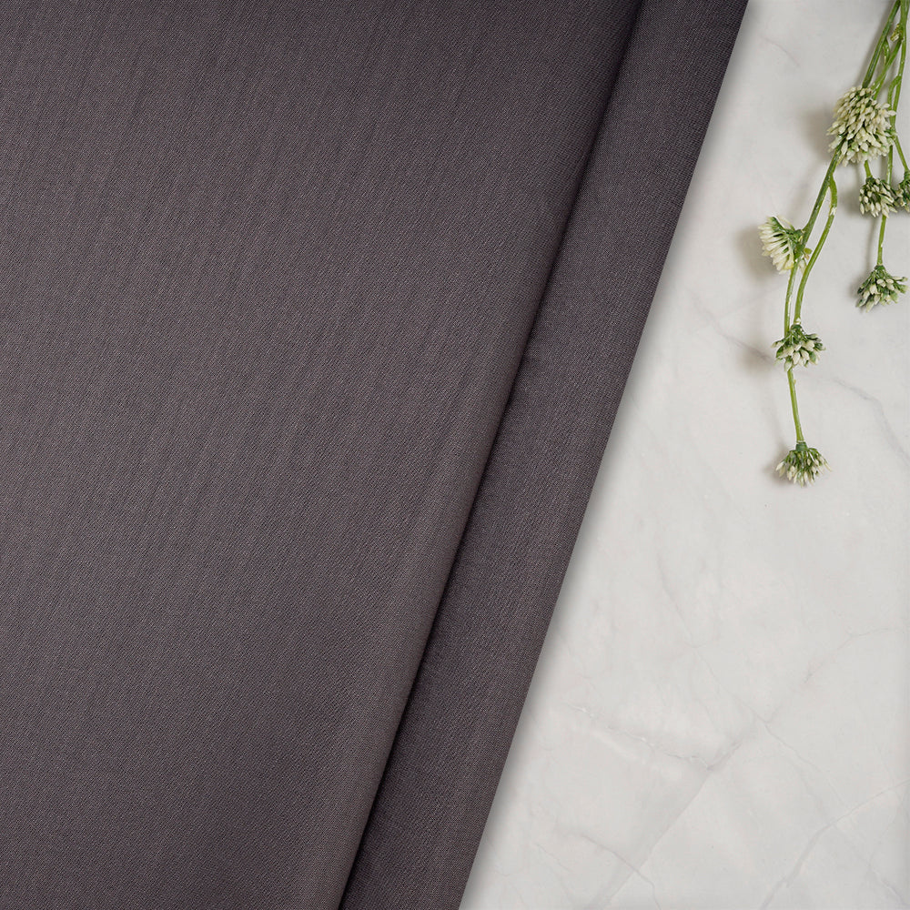 Dark Grey Plain Premium Orra Satin Fabric