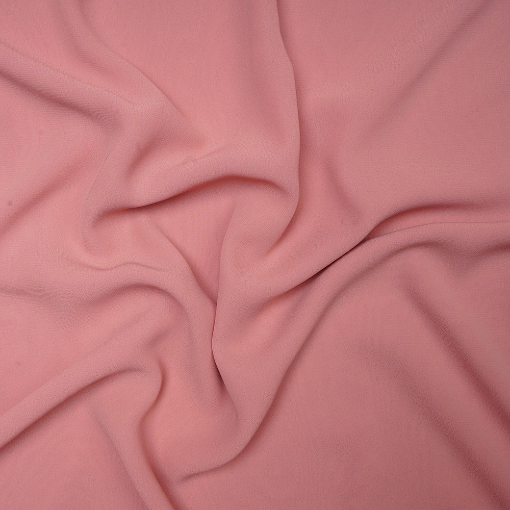 Pastel Peach Premium Fox Georgtte Fabric