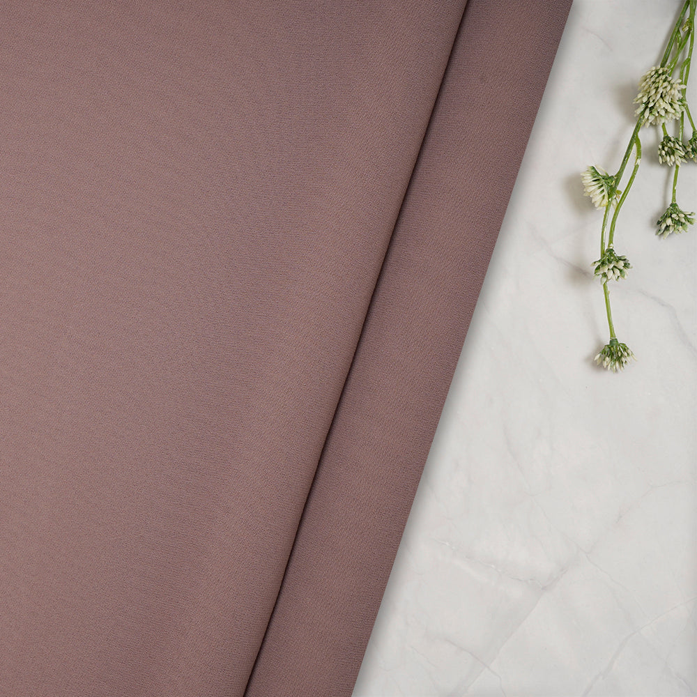 Greyish Pink Premium Fox Georgtte Fabric