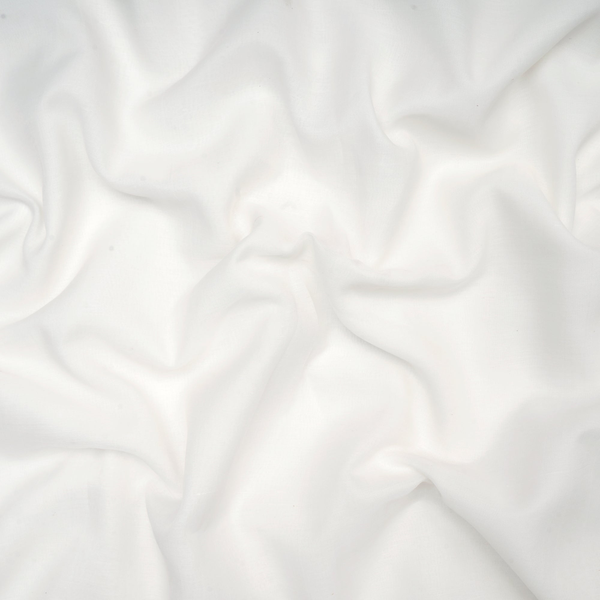 White Plain Dyeable Bemberg Cotton Voile Fabric