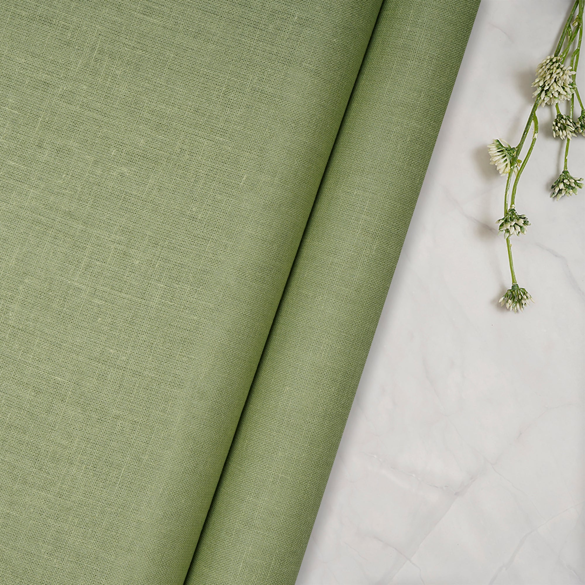 Cotton Modal Fabric by The Yard (Green Chartreuse)