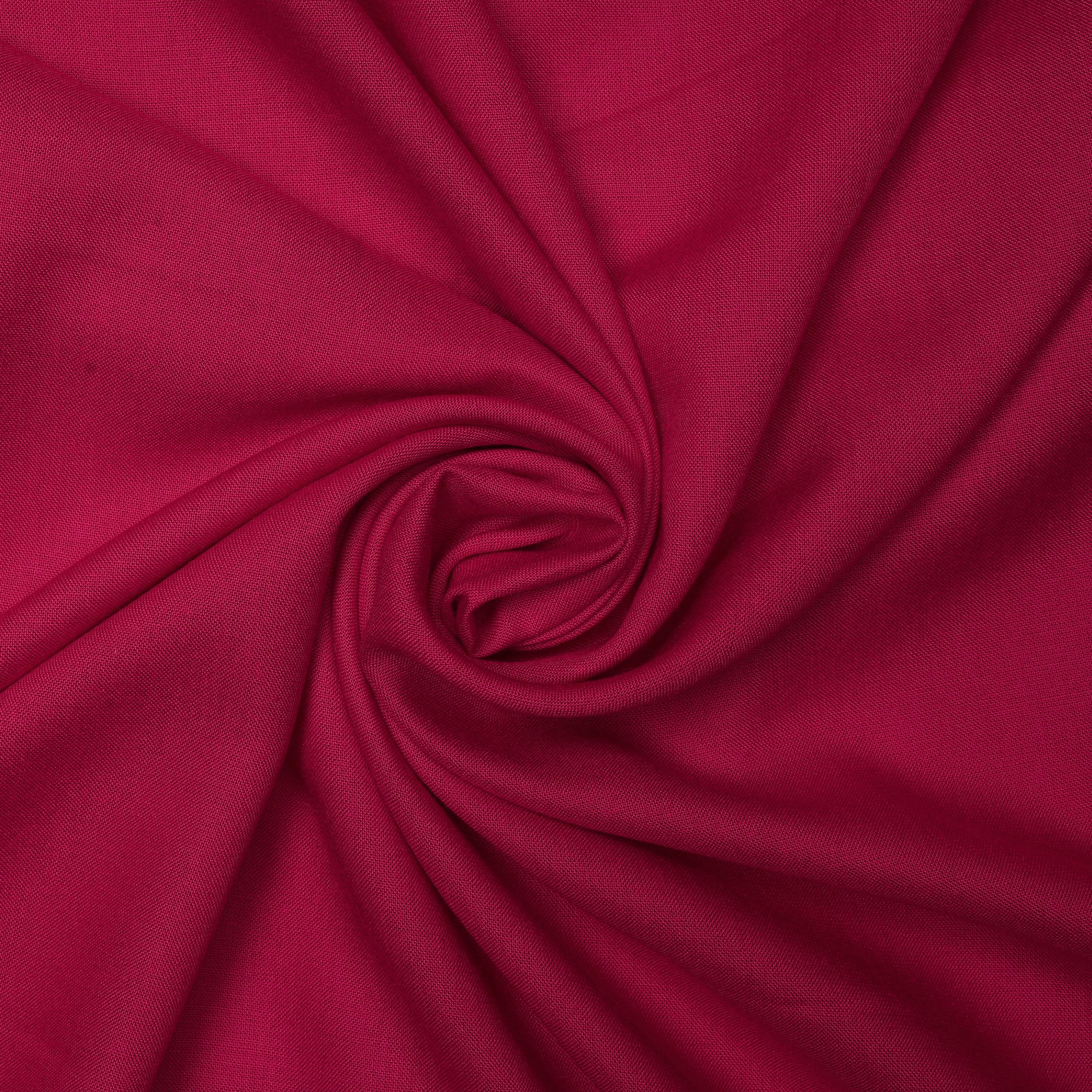 Fushsia Plain Mill Dyed Rayon Fabric
