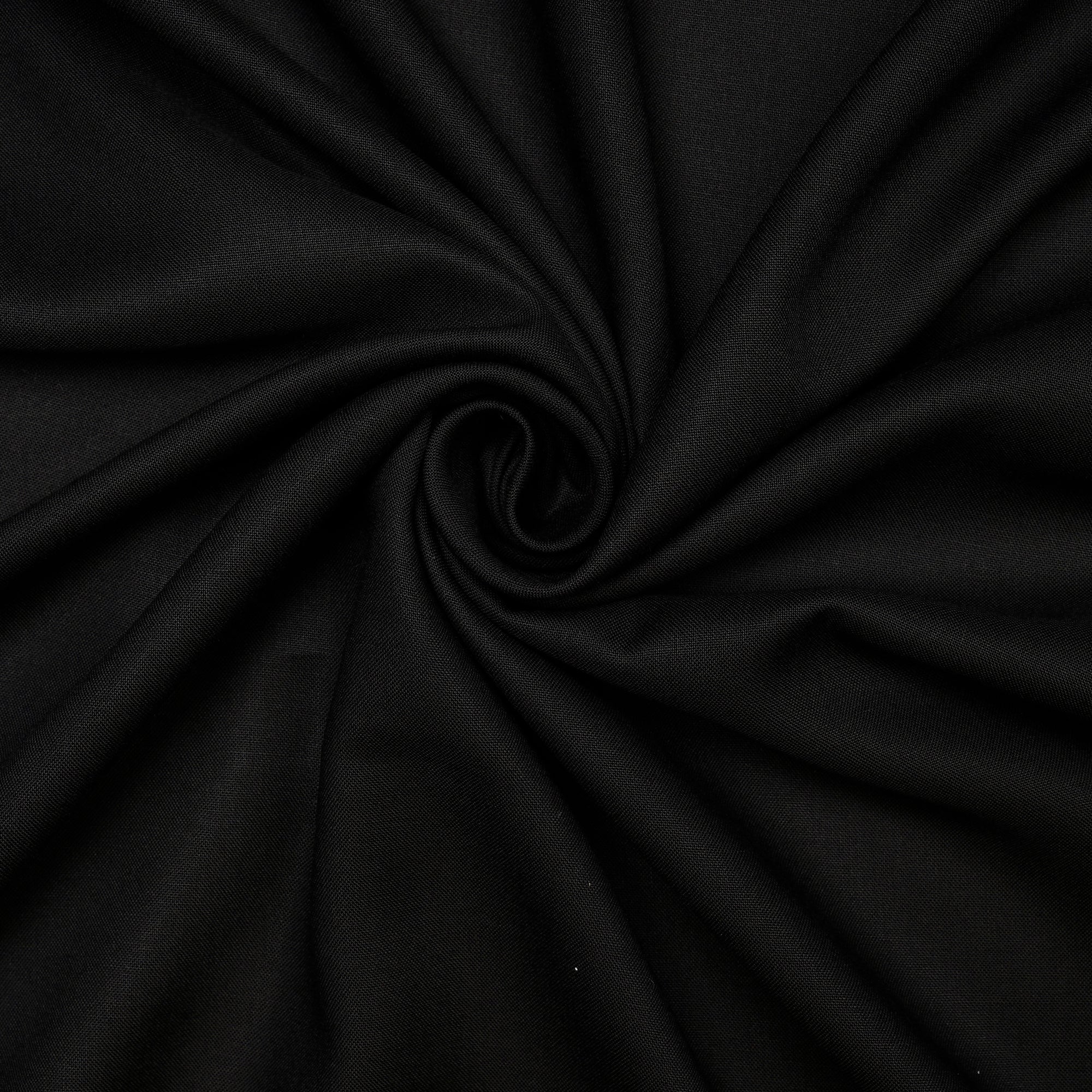 Black Mill Dyed Rayon Fabric