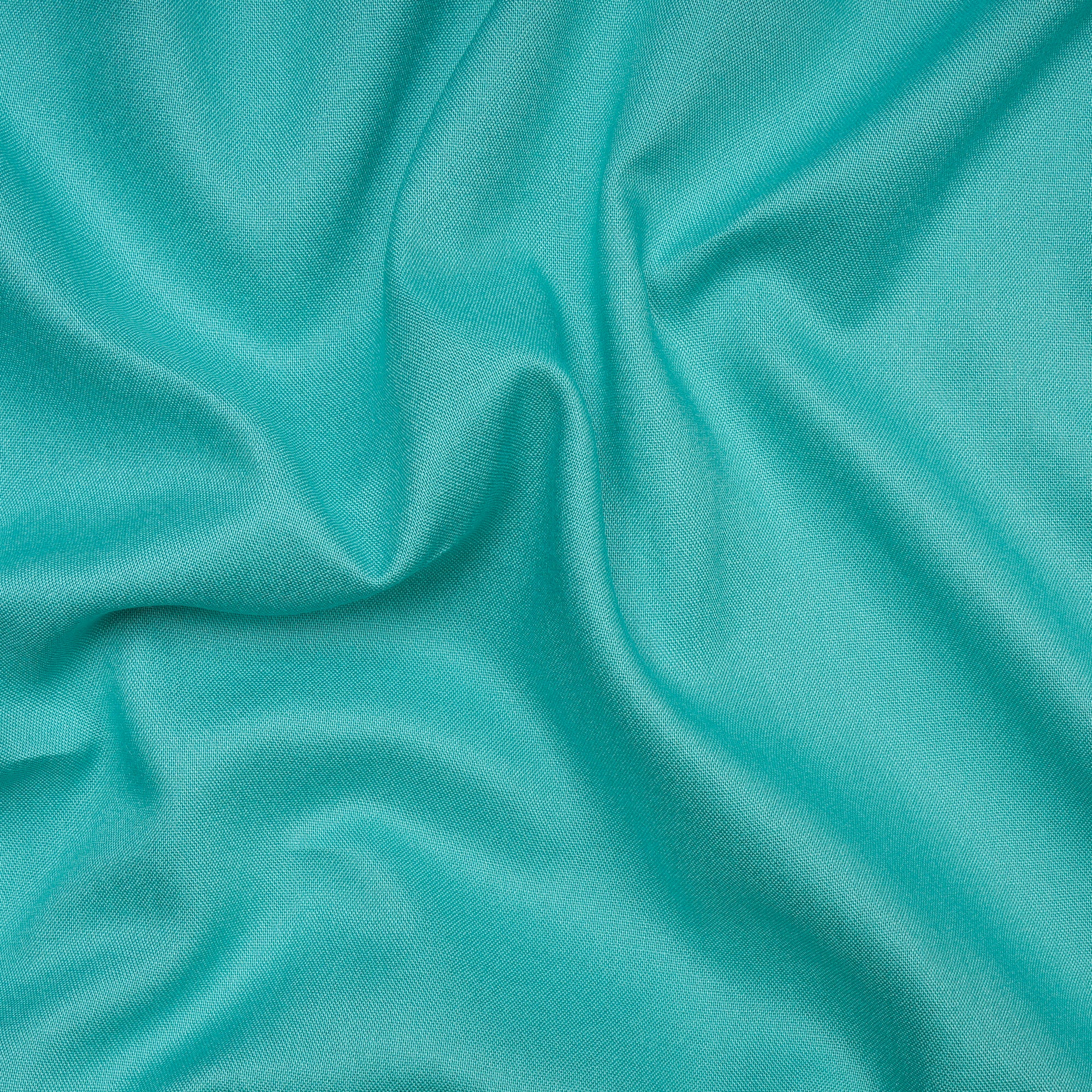 Turquoise Mill Dyed Rayon Fabric