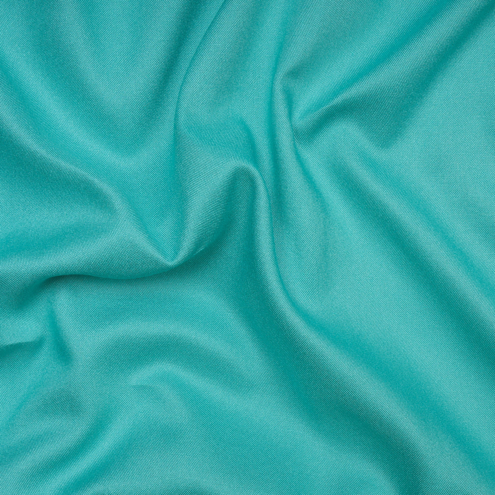 Turquoise Mill Dyed Rayon Fabric