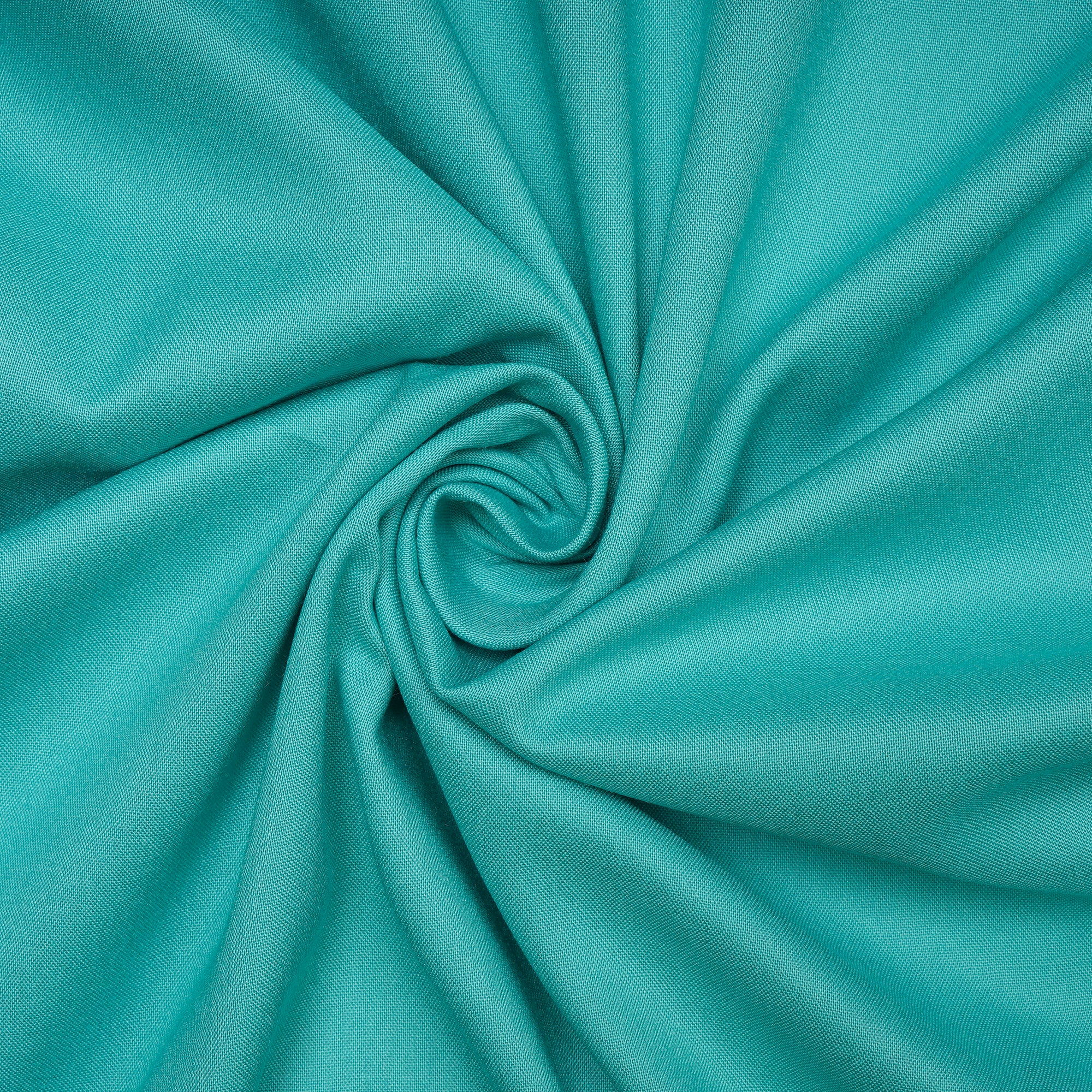 Turquoise Mill Dyed Rayon Fabric
