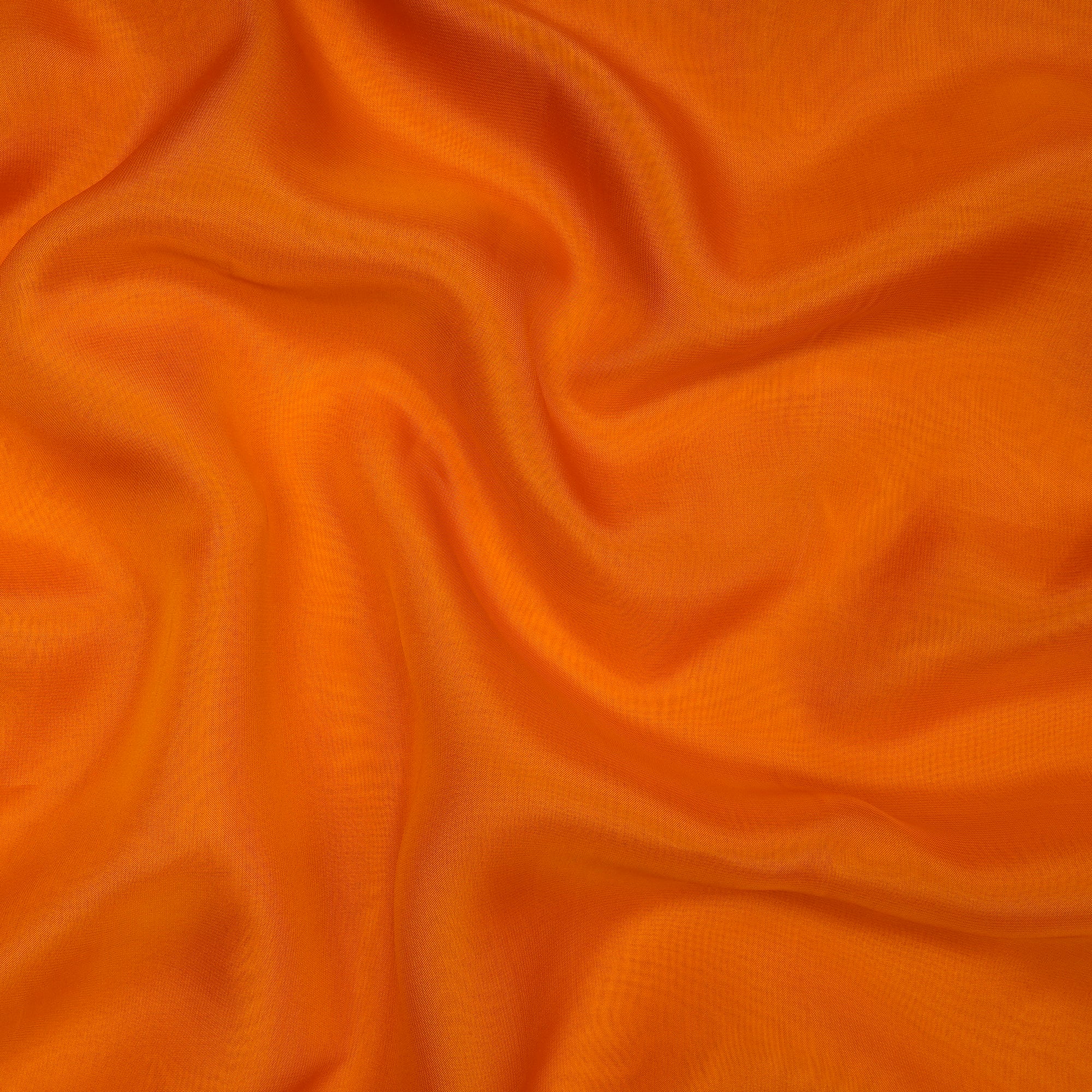 Flame Orange Mill Dyed Viscose Organza Fabric