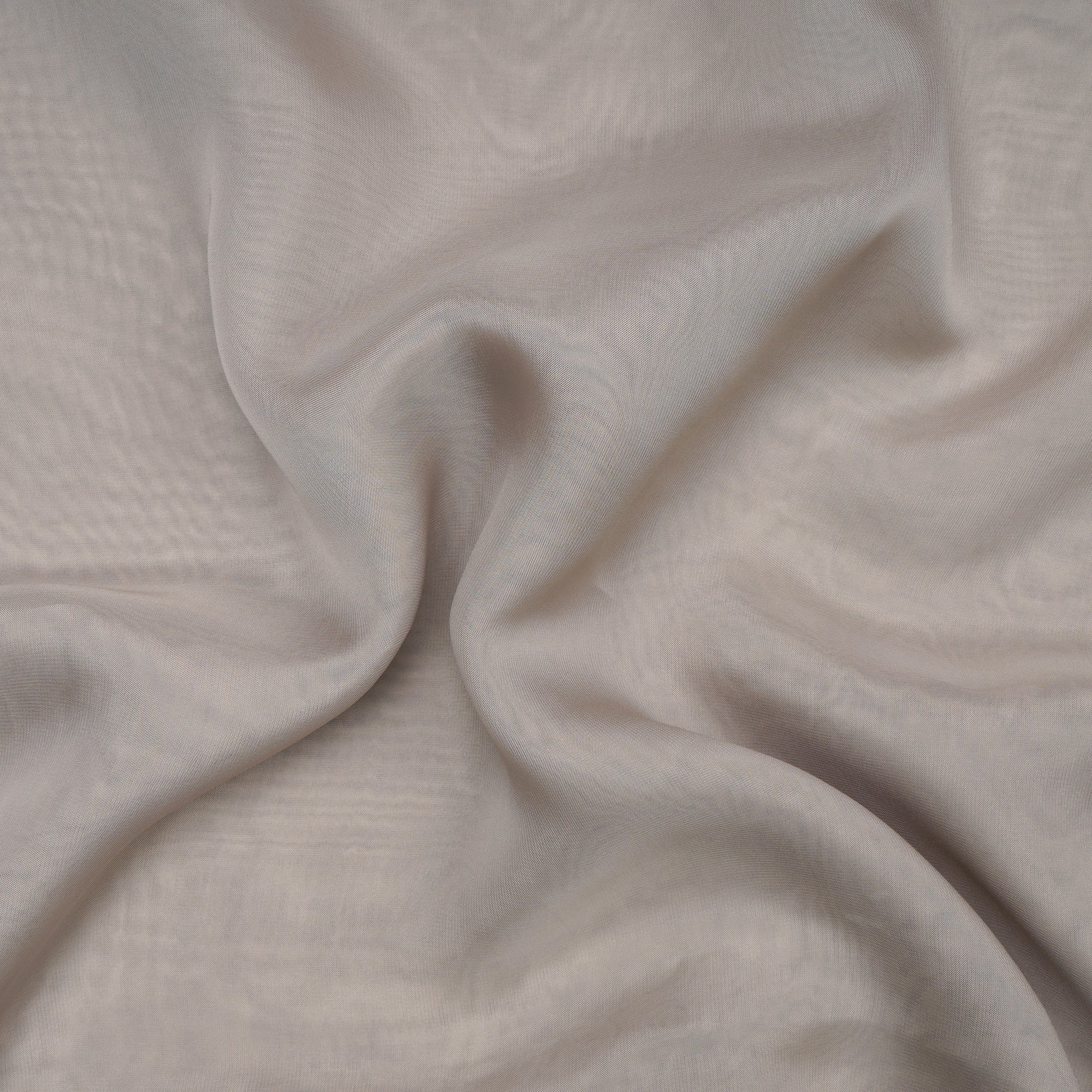 Light Grey Mill Dyed Viscose Organza Fabric