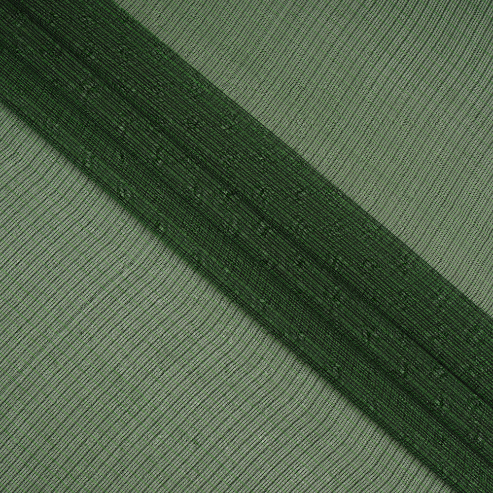 Green Color Yarn Dyed Kota Silk Fabric