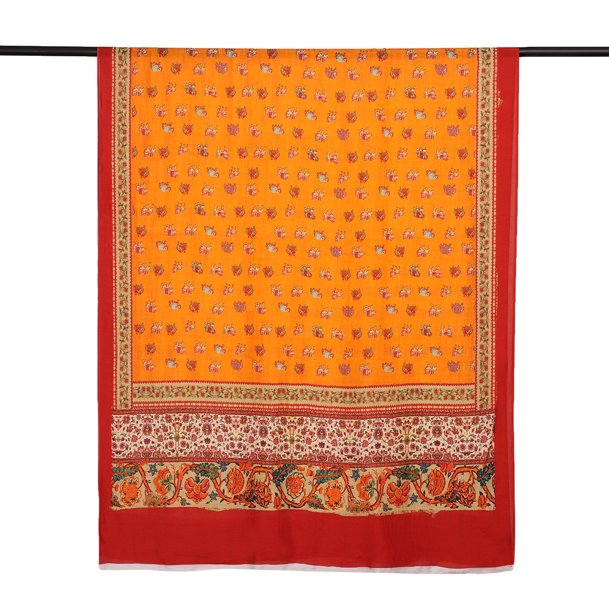 Multi Color Digital Printed Modal Silk Dupatta