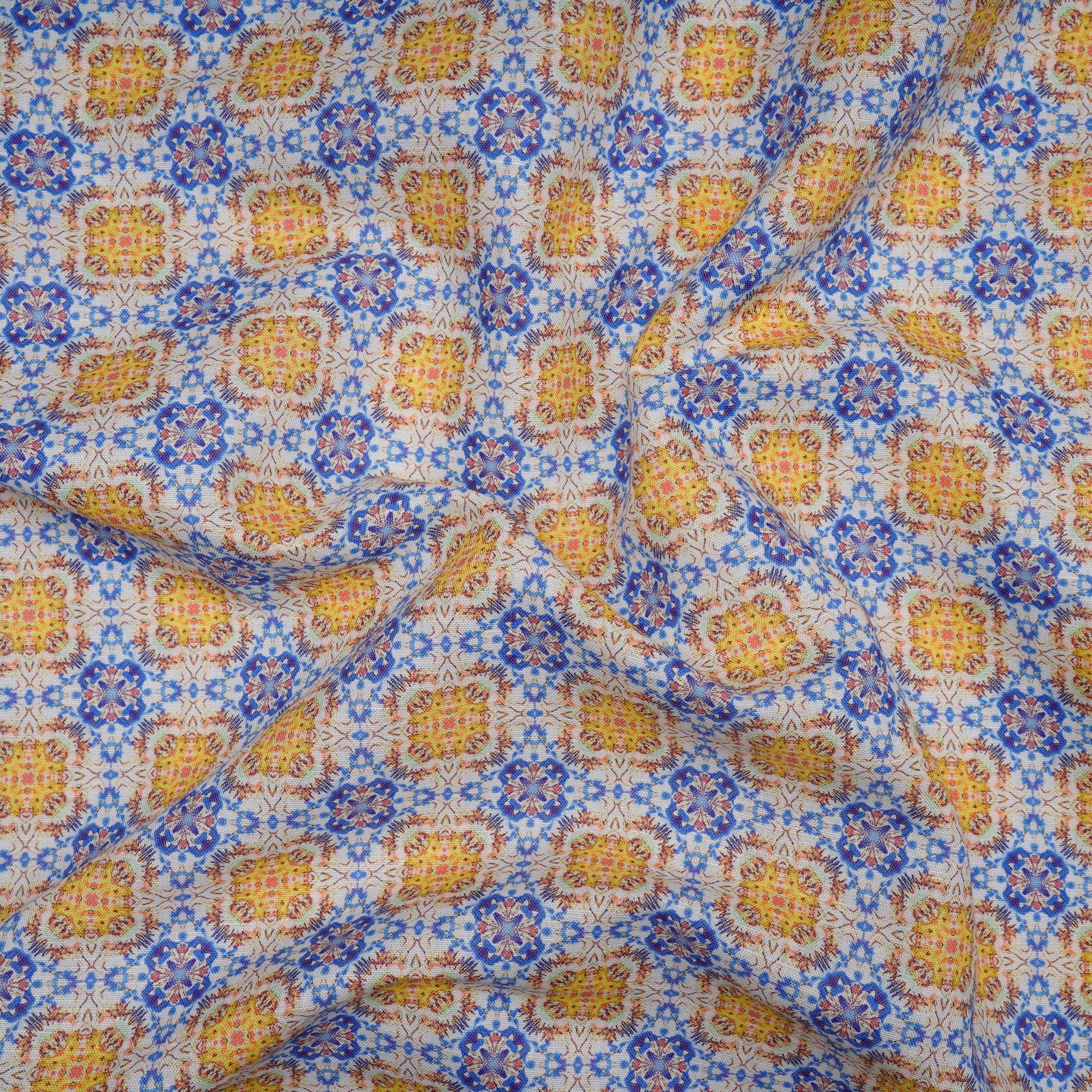 Multi Color Digital Printed Linen Fabric