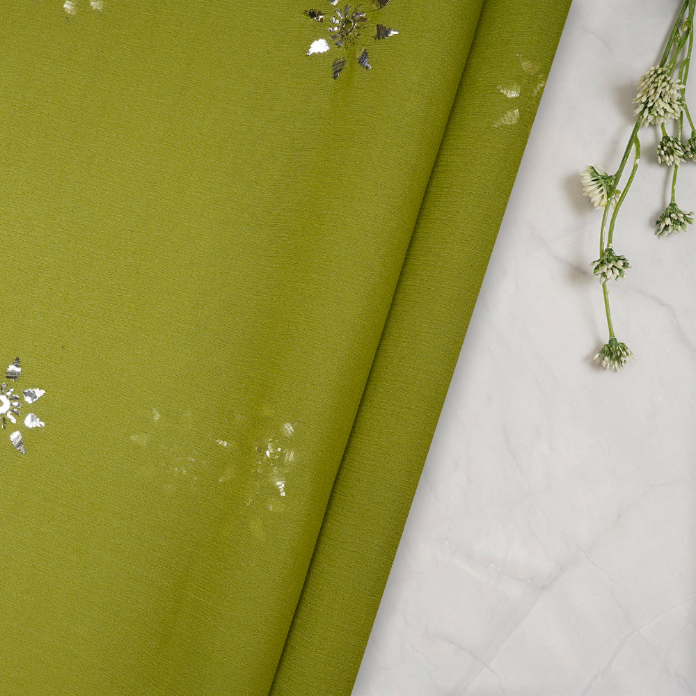 Light green on sale chiffon fabric