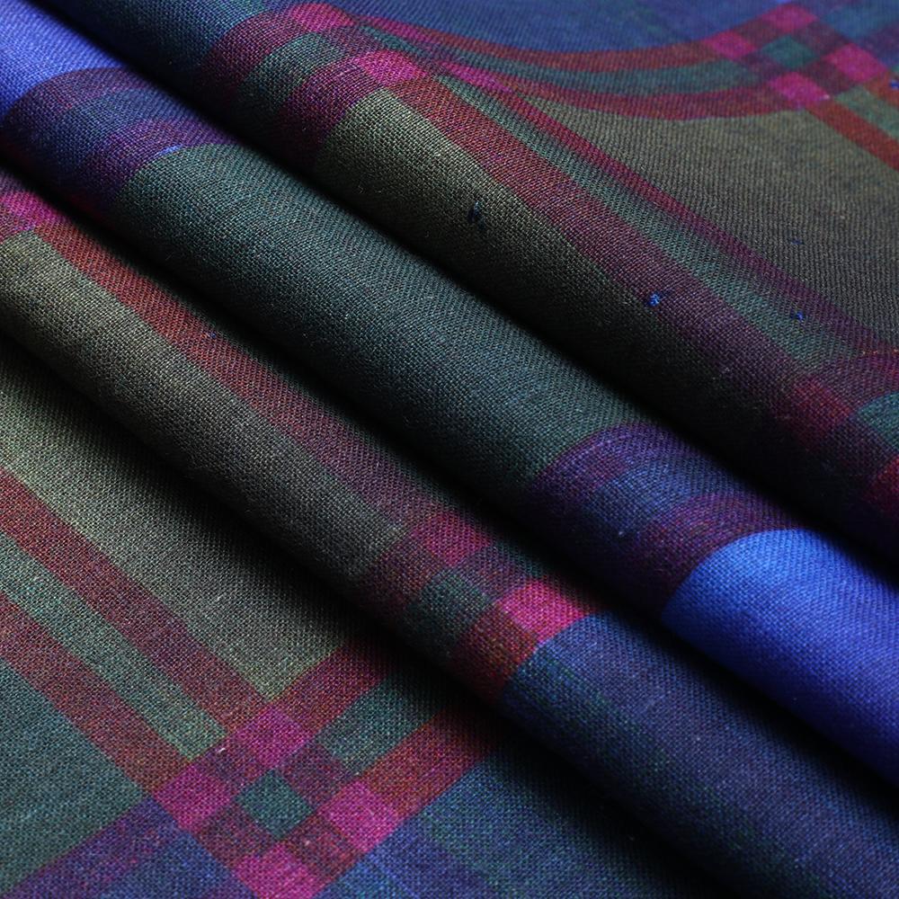 Multi Color Digital Printed Linen Fabric