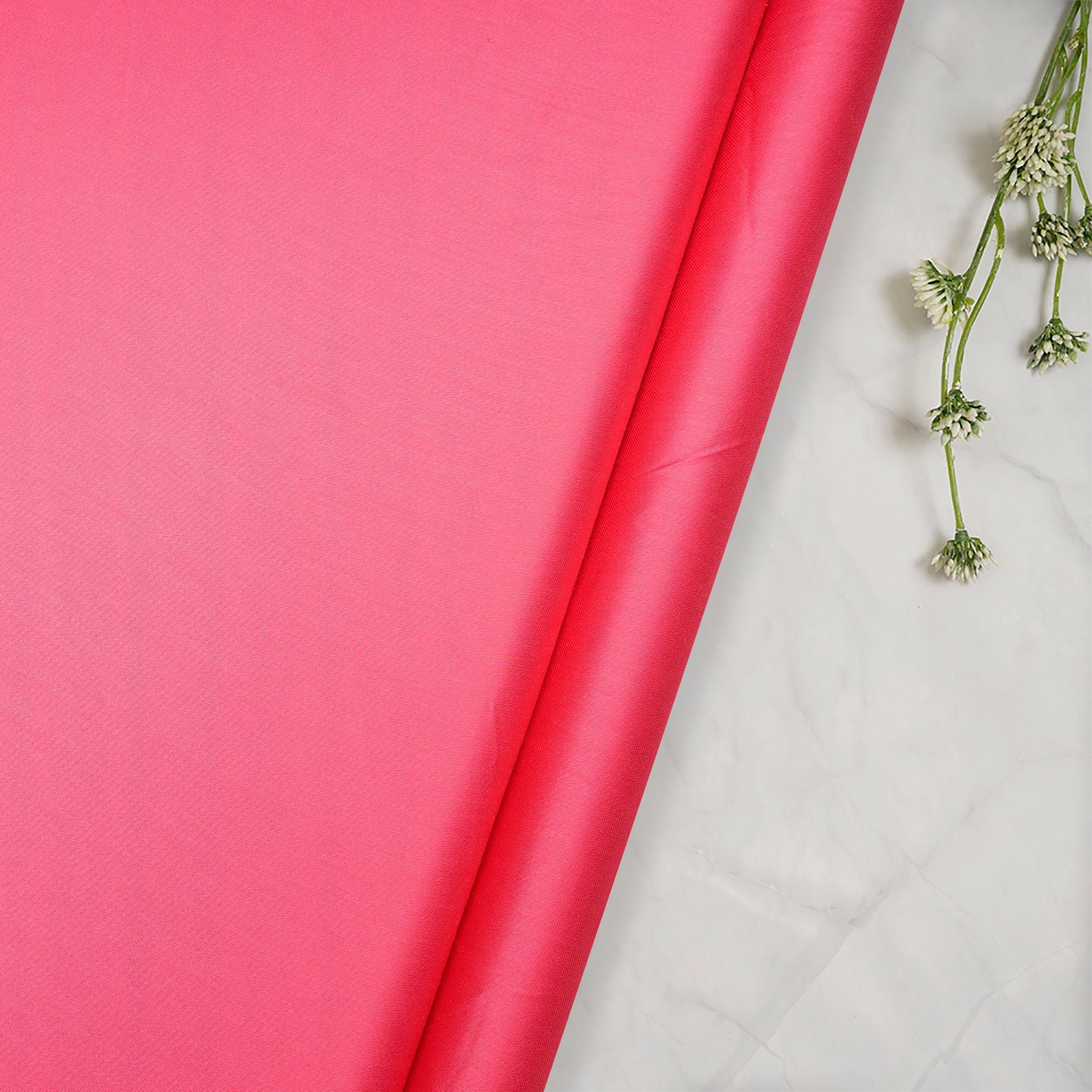 Pink Color Piece Dyed Modal Satin Fabric