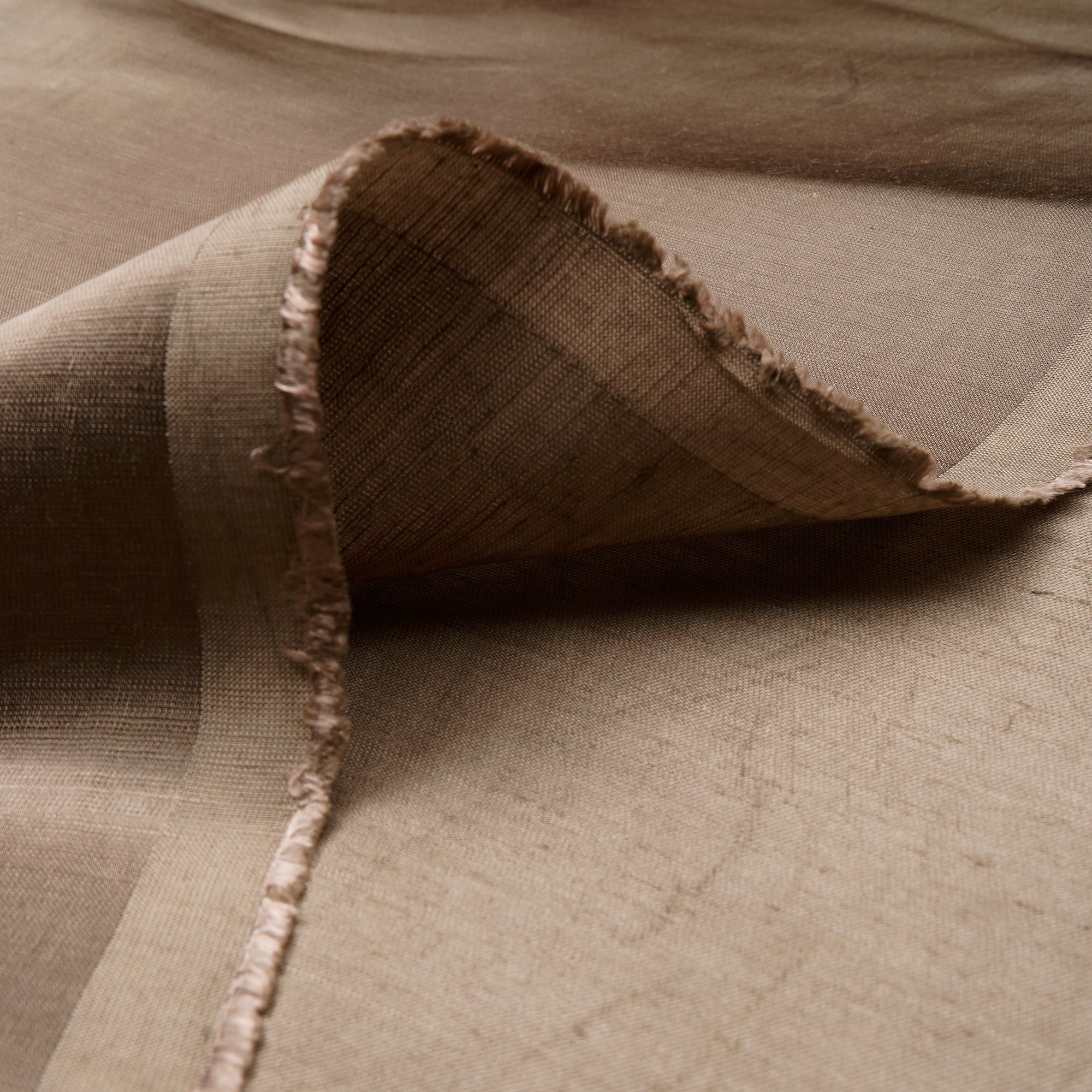 Cinereous Plain Viscose Linen Satin Fabric