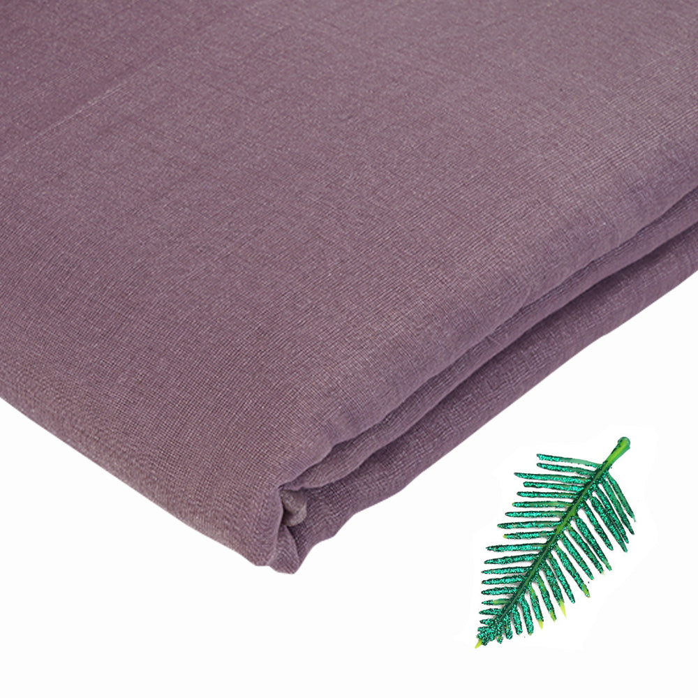 Purple Color Silver Tissue Chanderi Fabric
