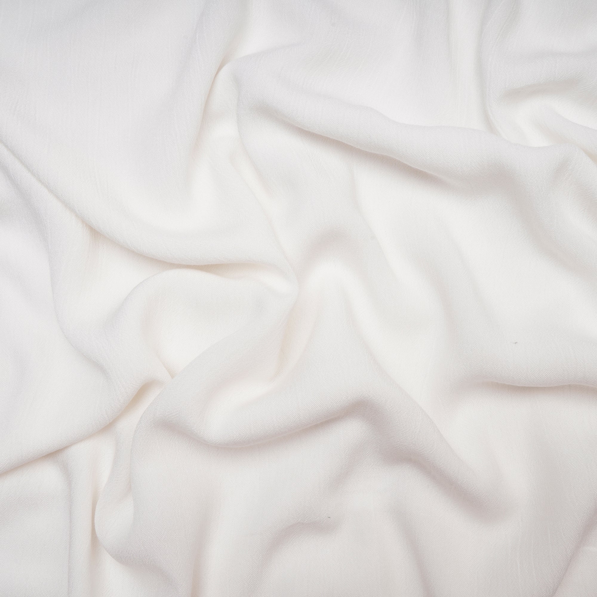 White Color Rayon Crepe Dyeable Fabric