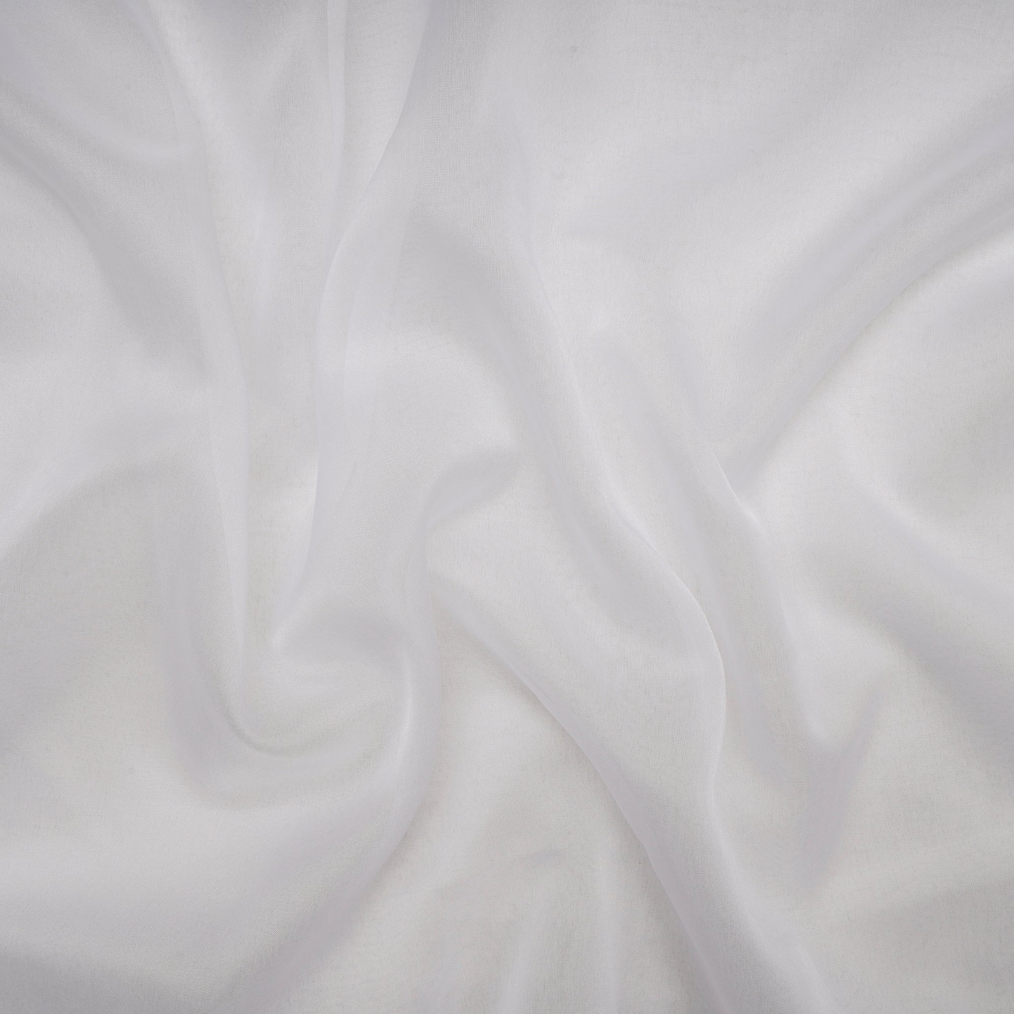 White Dyeable Handwoven Nylon Organza Fabric