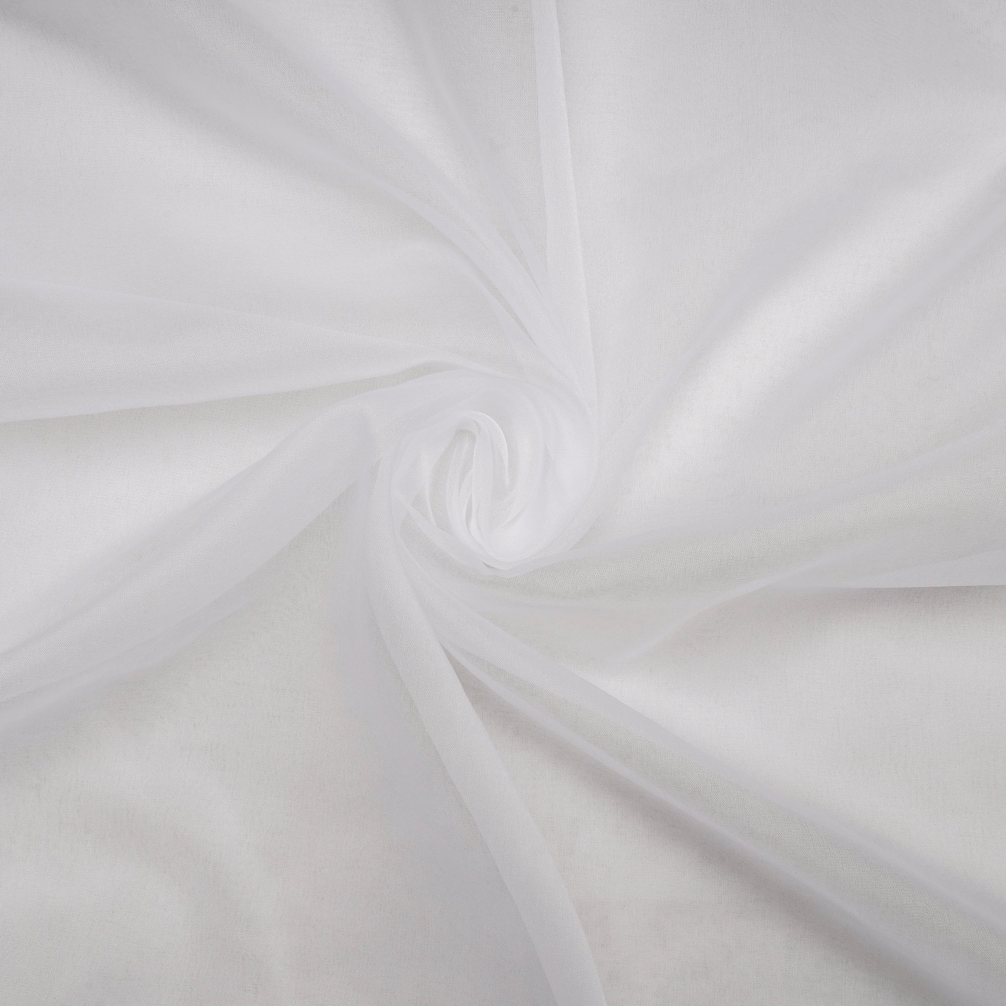 White Dyeable Handwoven Nylon Organza Fabric