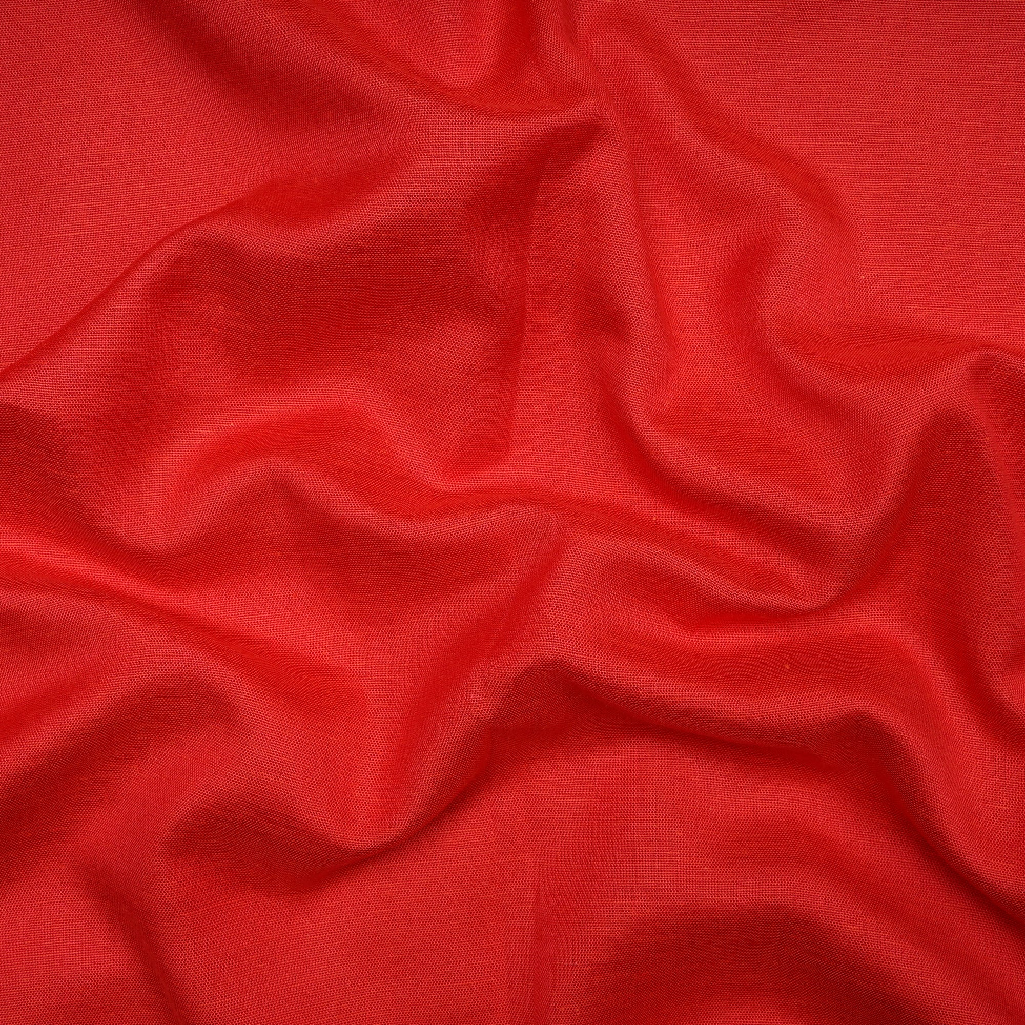 Bittersweet Red Rayon South Cotton Fabric