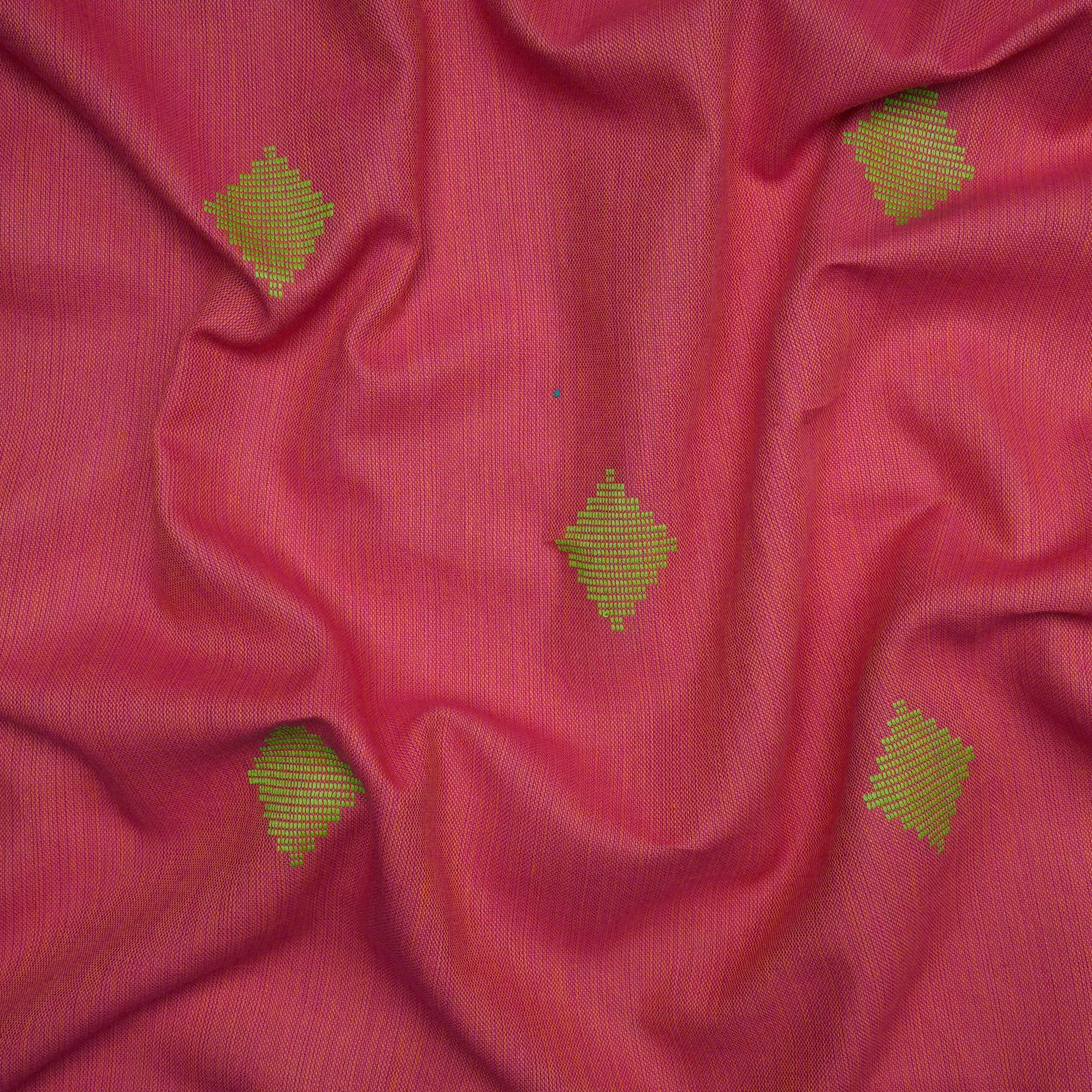 Honeysuckle Geometric Pattern Yarn Dyed Fancy Cutwork South Cotton Fabric