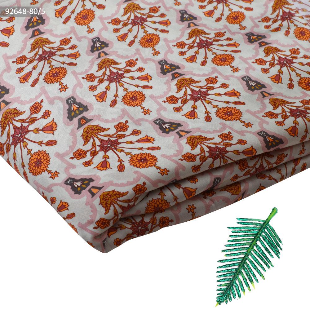 Multi Color Digital Printed Bemberg Satin Fabric