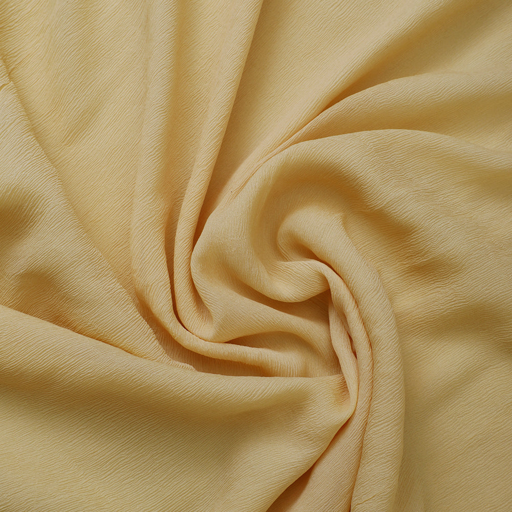 Mellow Yellow Color Piece Dyed Chiffon Silk Fabric