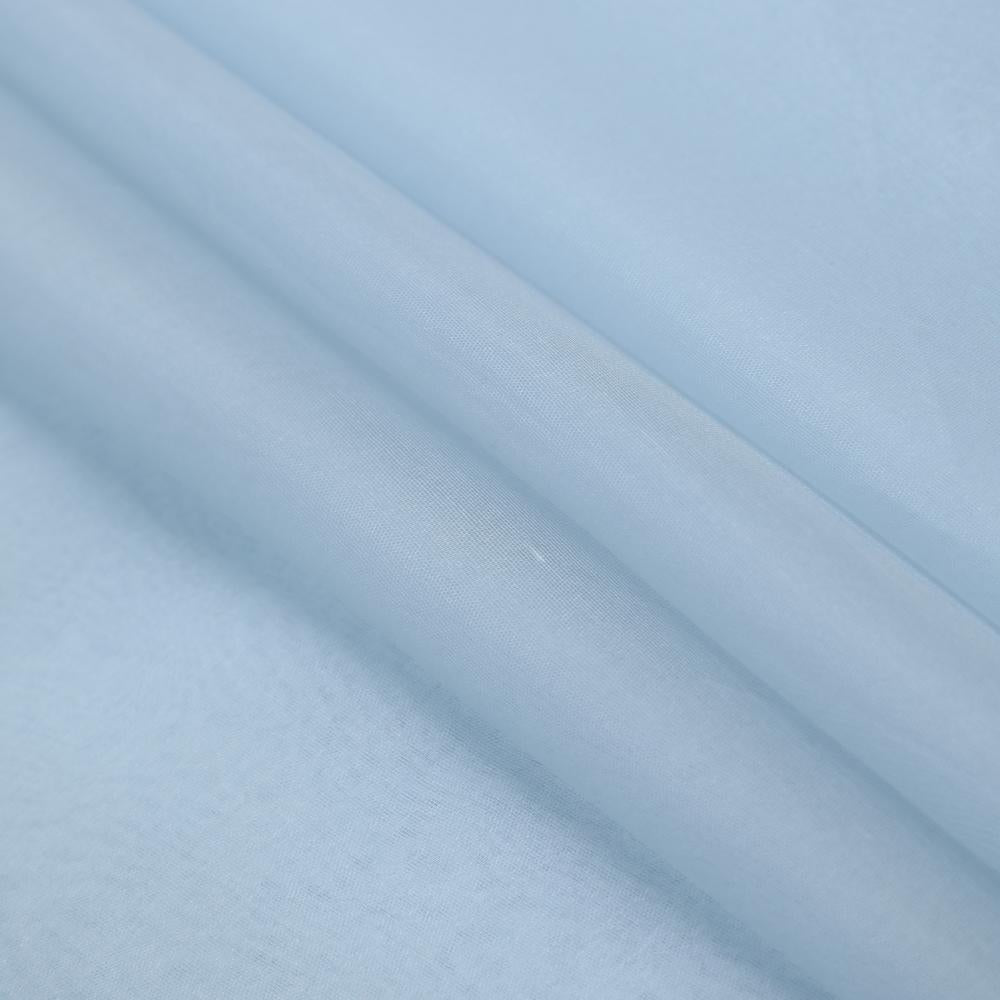 Organza Silk Fabric | Alice Blue Color|FFAB Fabric Collection