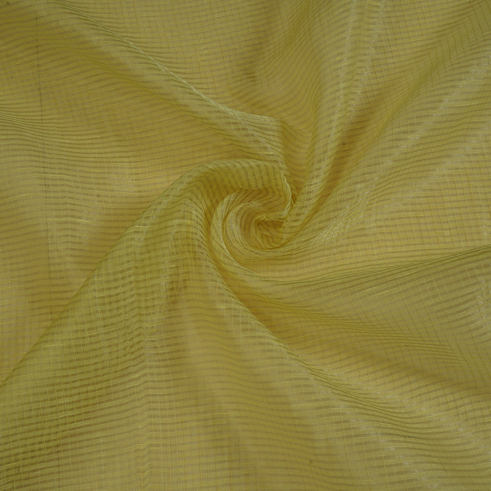 Green Color Fancy Cotton Linen Fabric
