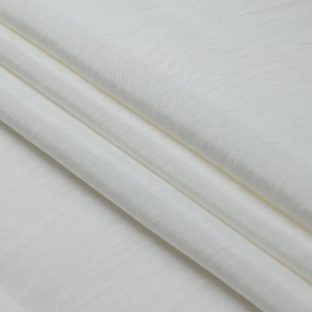 Off White Color 50 GLM Habotai Silk Dyeable Fabric