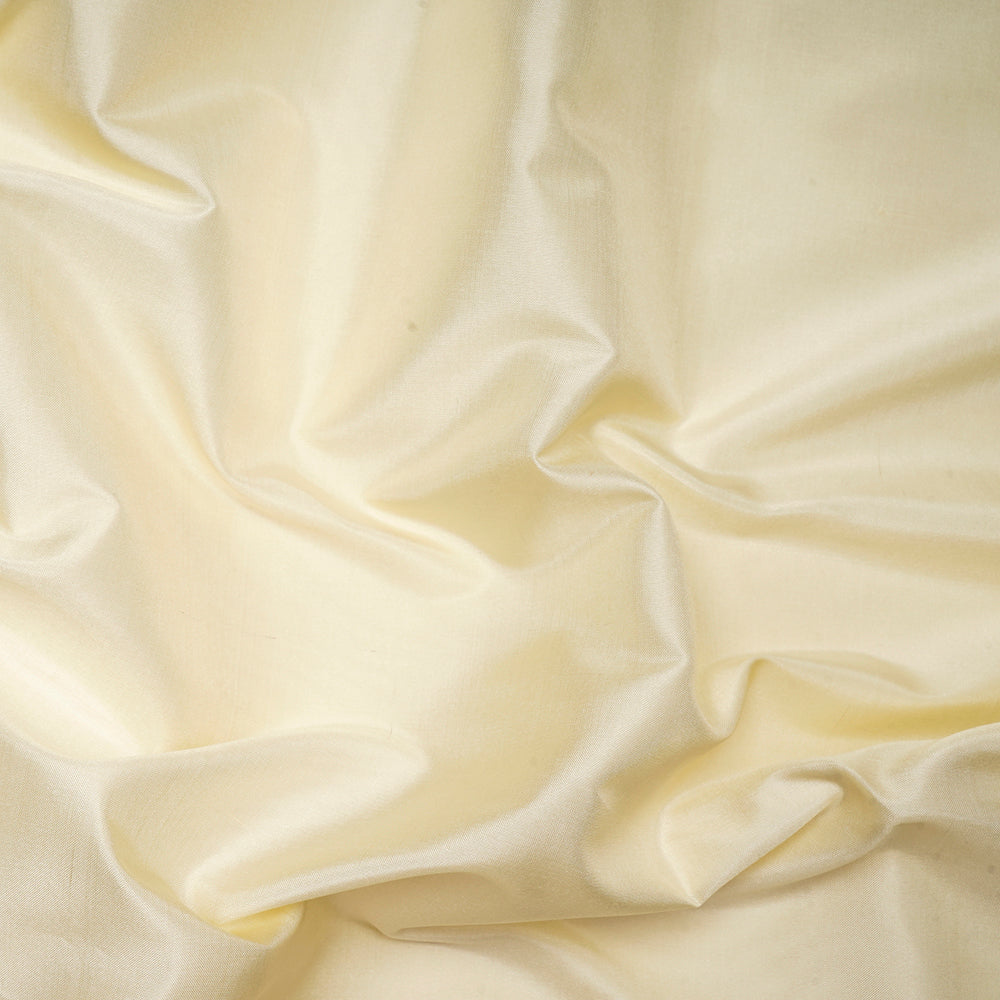 Cream Color 60 GLM Plain Silk Fabric